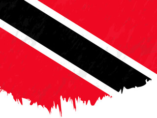 Grunge-style flag of Trinidad and Tobago.