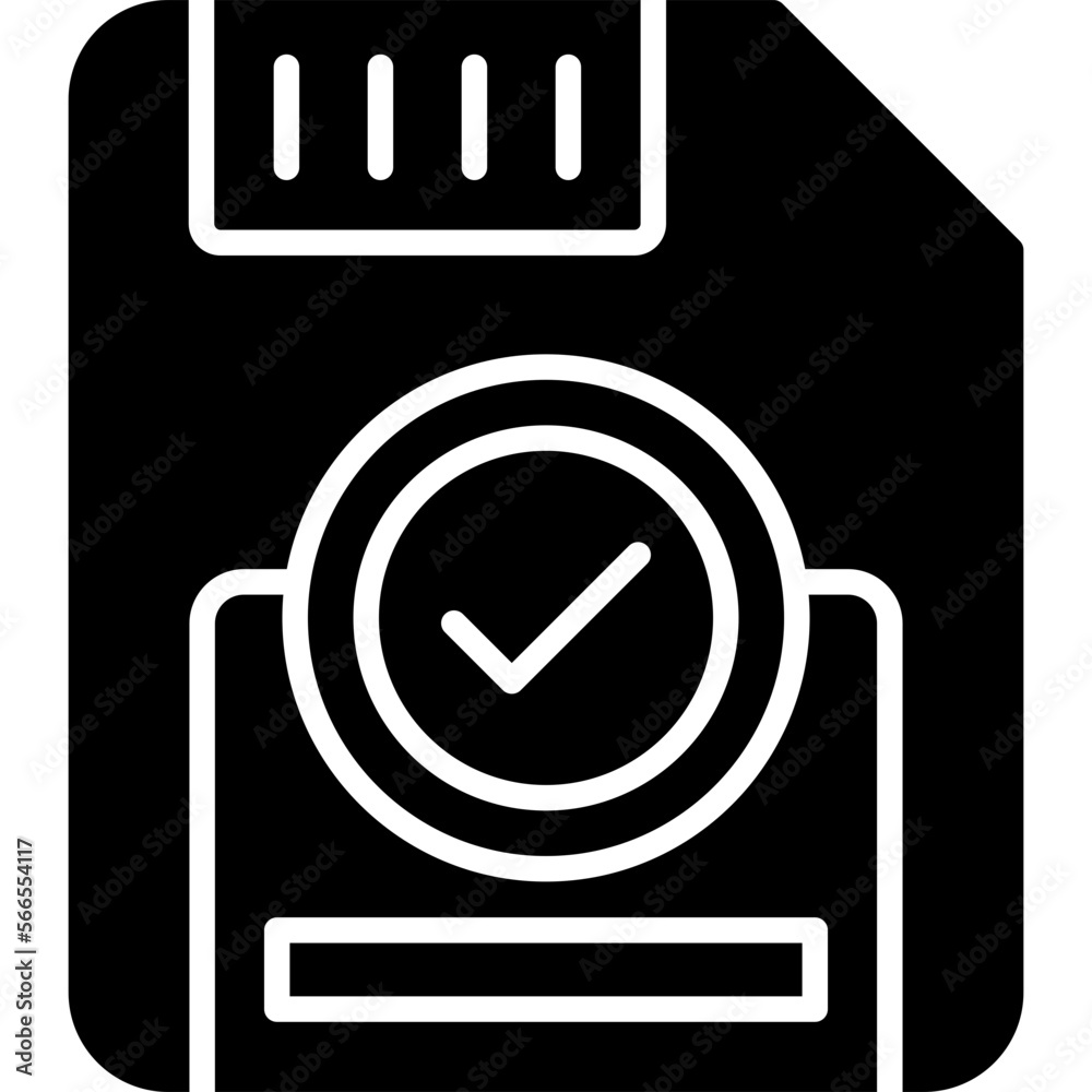 Sticker Disk Icon