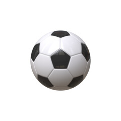 Fototapeta na wymiar Soccer ball icon 3d render isolated