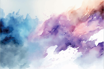 Hand painted watercolor background illustration