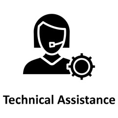technical assistance  Vector Icon

