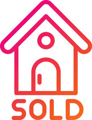 Sold Vector Icon Design Illustration