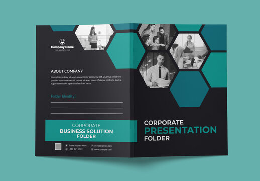 Business Presentation Folder Design Template