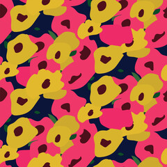 Web Pattern floral abstraction in the style of the 70s. Art wallpaper.