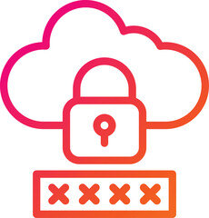 Password Vector Icon Design Illustration