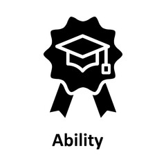 Ability, badge Vector Icon

