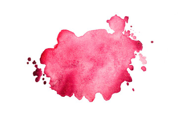 red watercolor paint