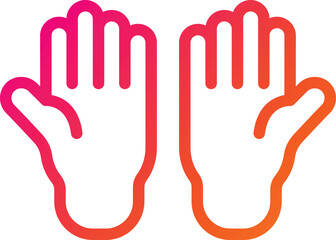 Obraz premium Gloves Vector Icon Design Illustration