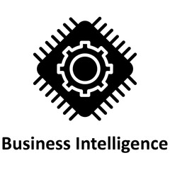 Bi, business intelligence Vector Icon

