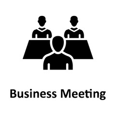 Business meeting, discussion Vector Icon

