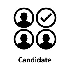 Approved, candidate Vector Icon

