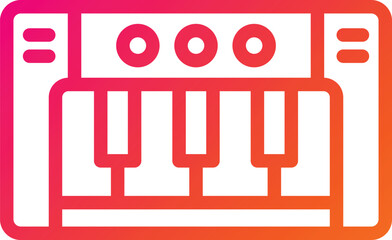 Piano Vector Icon Design Illustration