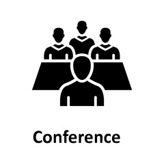 Conference, conversation Vector Icon

