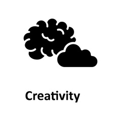 Brain, creativity Vector Icon

