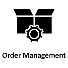 Box, cog Vector Icon

