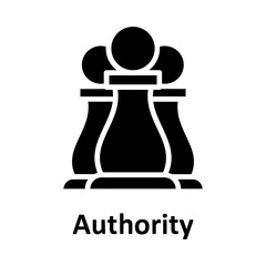 Authority, chess Vector Icon

