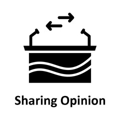 Fototapeta premium Conference, elections Vector Icon