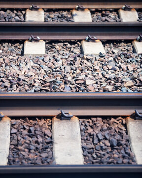 Train tracks.
