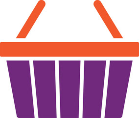 Shopping basket Vector Icon Design Illustration