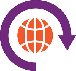 Around the world Vector Icon Design Illustration