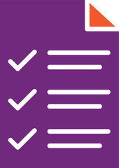 List Vector Icon Design Illustration