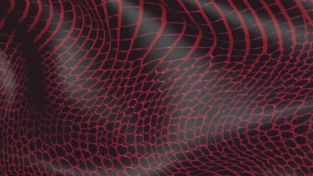 Snake abstract fabric. The canvas is textured burgundy in motion.