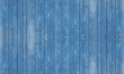 Blaue Holzdielen