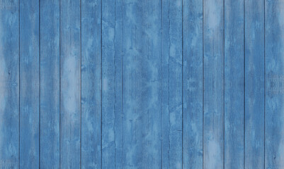 Blaue Holzdielen