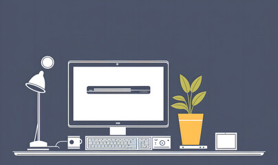 computer with a screen