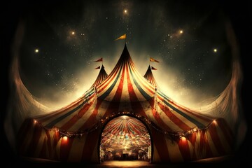 nice circus in the dark