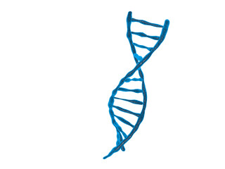 DNA structure isolated background 3d illustration	
