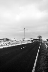 snowy road