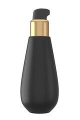 skincare lotion bottle mockup packaging in black gold