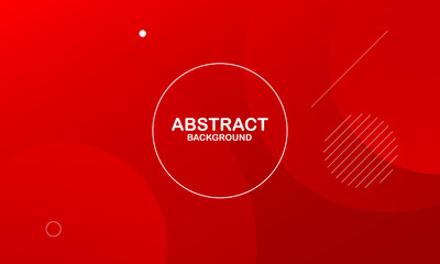 Abstract red background with circles. Eps10 vector