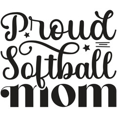 Proud Softball Mom 