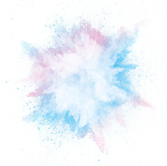 powder explosion in mix colors