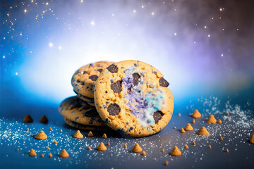 Fototapeta na wymiar Fantasy design cookies. Generative AI