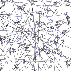 Thin stems of dry plants