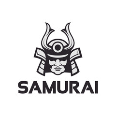 samurai japanese graphic template. warrior soldier japan vector illustration