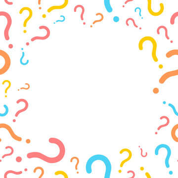 Quiz time, question mark banner design template Stock Photo - Alamy