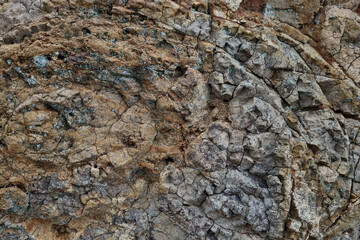 Close-up of the texture of the stone. Background stone, rocks.