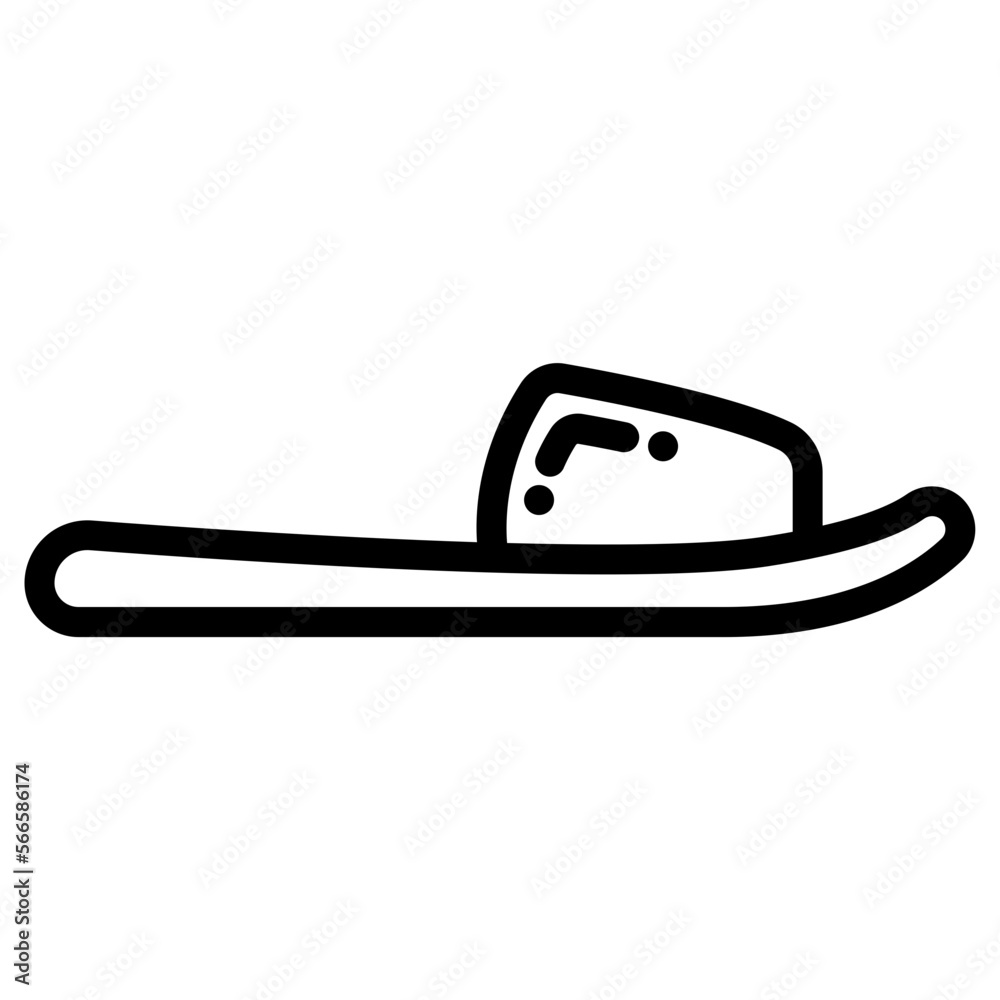 Poster sandal icon