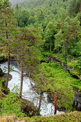 Travel destination Norway - Waterfall - Jostedalsbreen National Park
