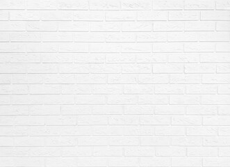 White brick background. A brick wall. Background. Space for text. Copy space
