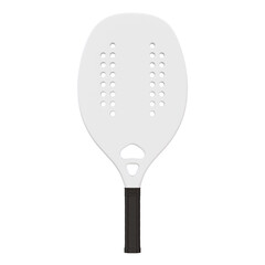 Beach tennis racket 3D render for mockup.