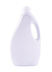 Laundry detergent plastic bottle isolated on white