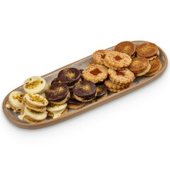 Different mini short cookies