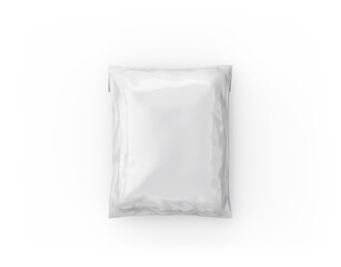 Front view Parcel Mailing Bag White Blank template mockup