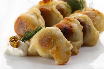 Exclusive main course - dumplings - close up