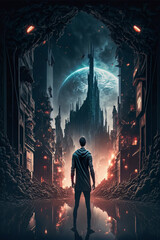 Boy in the lost magic city